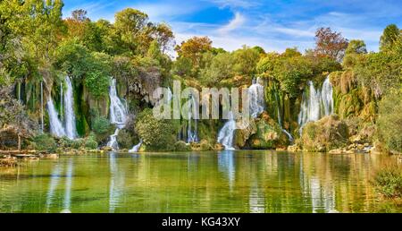 Les cascades de Kravica, Bosnie et Herzégovine Banque D'Images