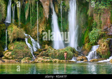 Les cascades de Kravica, Bosnie et Herzégovine Banque D'Images