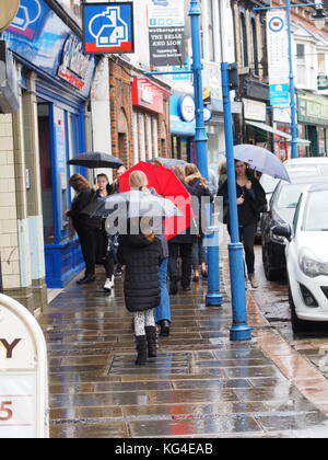 Sheerness, Kent, UK. 4ème Nov, 2017. Météo France : un gris terne et journée avec de la pluie. Credit : James Bell/Alamy Live News Banque D'Images