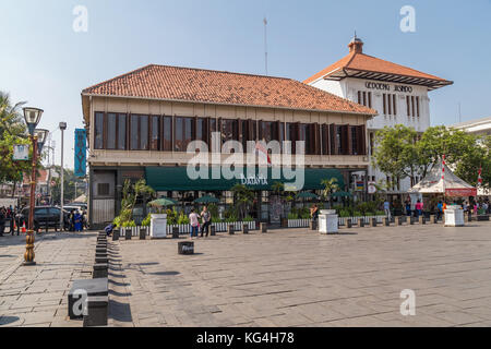 Cafe Batavia, dans la vieille ville de Jakarta Banque D'Images