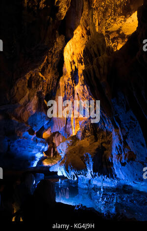 Caverne menant à Ruby Falls dans la région de Lookout Mountain, près de Chattanooga, Tennessee Banque D'Images