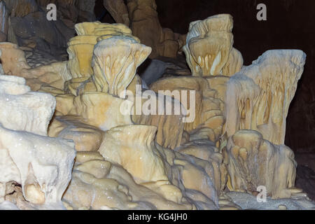 Les stalagmites à Natural Bridge caverns près de San antonio, texas Banque D'Images