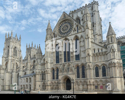 La cathédrale de York à partir de la porte sud Banque D'Images