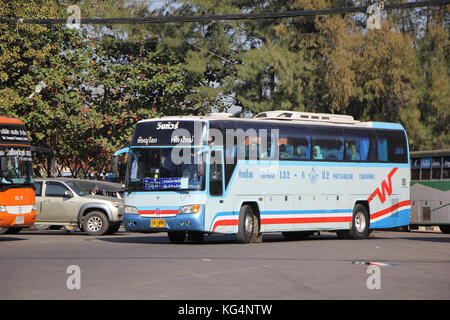 Chiang Mai, Thaïlande - 10 janvier 2016 : la compagnie vintour. route phitsanulok et chiangmai. photo à la gare routière de Chiangmai. Banque D'Images