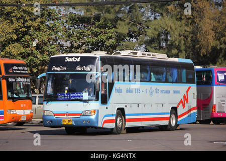 Chiang Mai, Thaïlande - 10 janvier 2016 : la compagnie vintour. route phitsanulok et chiangmai. photo à la gare routière de Chiangmai. Banque D'Images