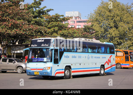 Chiang Mai, Thaïlande - 10 janvier 2016 : la compagnie vintour. route phitsanulok et chiangmai. photo à la gare routière de Chiangmai. Banque D'Images