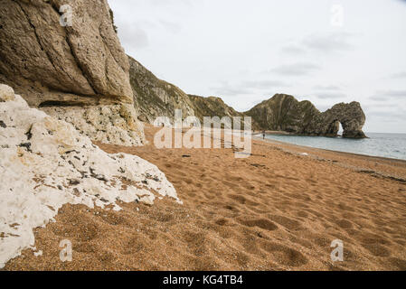 Durdle door en côte jurassique, dorset, uk Banque D'Images