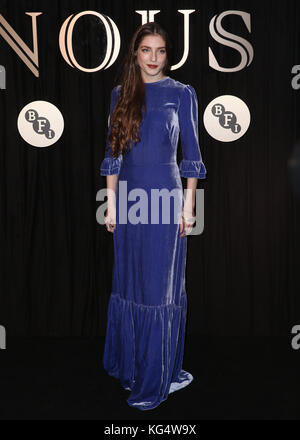 Le Gala de collecte de fonds BFI 'Luminous' tenu au Guildhall - arrivées avec : Birdy où : Londres, Royaume-Uni quand : 03 Oct 2017 crédit : Mario Mitsis/WENN.com Banque D'Images