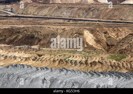 L'industrie des mines de charbon à ciel ouvert Banque D'Images