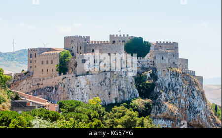 Caccamo château médiéval, près de Palerme, Sicile Banque D'Images