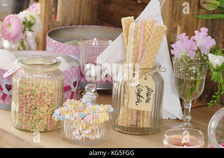 En bonbons candy shop, close-up Banque D'Images