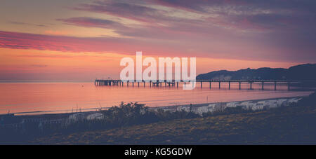 Lever de soleil à Binz sur Rügen Banque D'Images