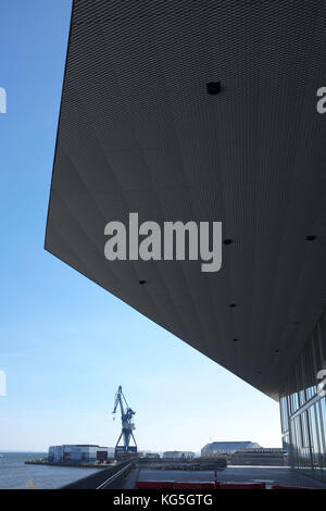 Aarhus, Dokk1 - la plus grande bibliothèque de Scandinavie, détails de l'architecture Banque D'Images