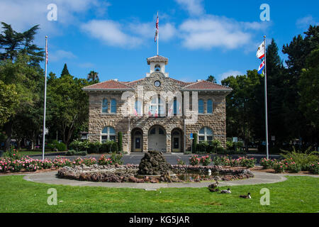 L'hôtel de ville de Sonoma, Sonoma, Napa Valley, Californie, USA Banque D'Images