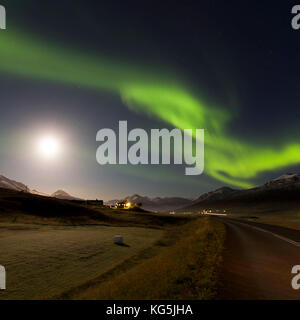 Aurora Borealis, Islande Banque D'Images