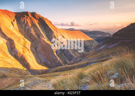 L'Europe, Italie, Marches, Macerata district. Parc national des Monts Sibyllins Banque D'Images