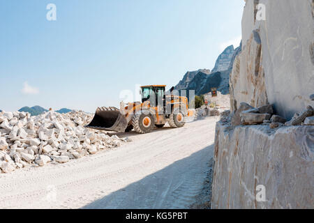 En cave, le village de Colonnata, Massa Carrara, toscane, italie Banque D'Images