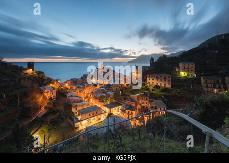 Vernazza, Cinque Terre, province de la Spezia, ligurie, italie, Europe Banque D'Images