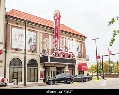 Davis, anciennement le théâtre Paramount Theatre de 1930, acheté par Troy University dans le centre-ville de Montgomery, en Alabama, USA. Banque D'Images