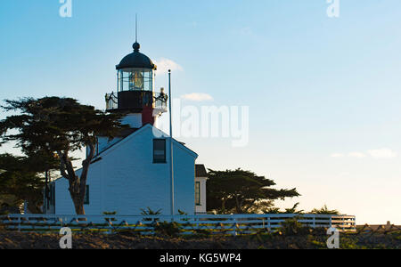 Phare de point Pinos à Carmel by the Sea, Californie, États-Unis Banque D'Images