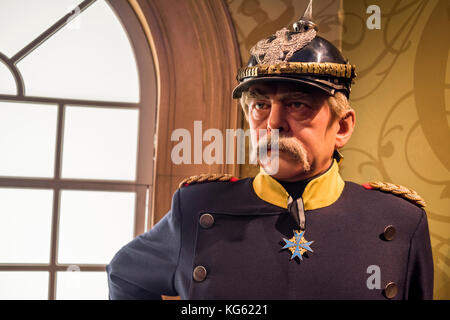 Otto Von Bismarck cire figure au musée Madame Tussaud's Banque D'Images