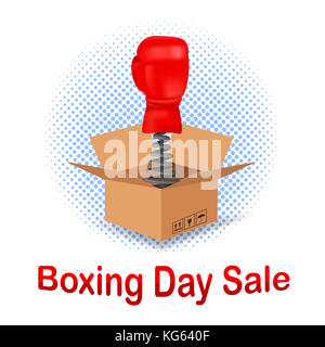 Boxing day icône vente Banque D'Images