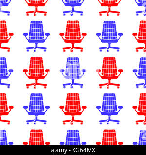 Silhouette rouge bleu motif transparent Banque D'Images