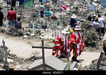 Toussaint à Lima, Pérou cimetière. Banque D'Images