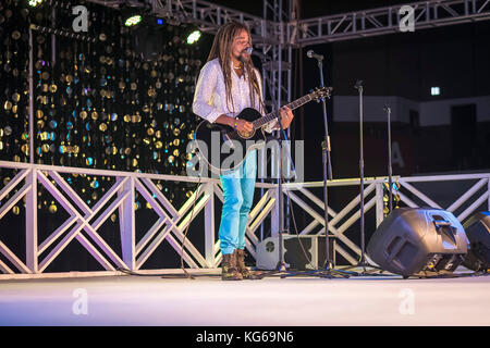 Je suis concert de secours, Sir Garfield Sobers sports, wildey, St Michael, à la Barbade. Banque D'Images