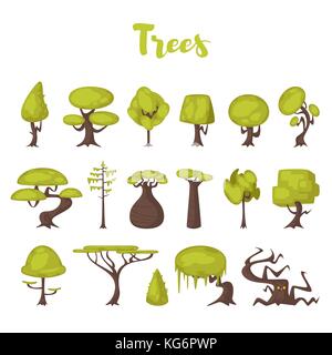 Des arbres pour le jeu d'artifices Illustration de Vecteur