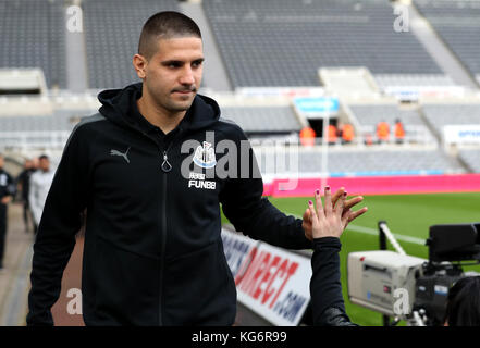 Aleksandar Mitrovic de Newcastle United lors du premier League match à St James' Park, Newcastle. Banque D'Images