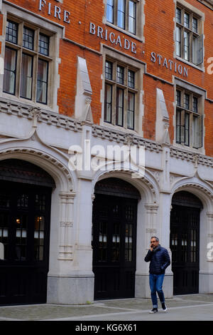 Ancienne caserne restaurant Chiltern Street, Marylebone, City of westminster, London, Angleterre, Royaume-Uni Banque D'Images