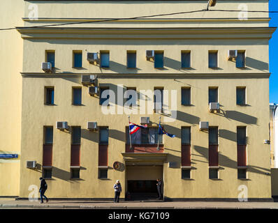 Moscou, Russie - 2 novembre. 2017. Ambassade du royaume de Thaïlande dans la rue Bolshaya Spasskaya Bashnya Banque D'Images