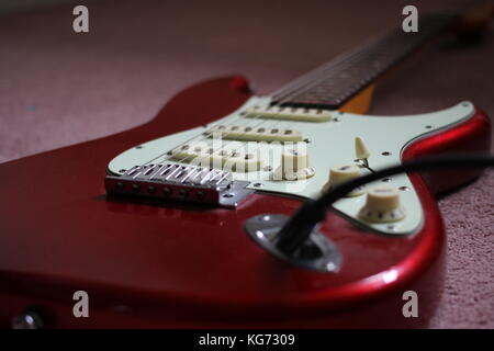 Candy Apple red guitare électrique Banque D'Images