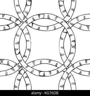 Motif floral Transparent monochrome de branches cercle. éléments dessinés à la main, pour les cartes de vœux, affiches, invitations, menu, papier, textiles, vêtements, w Illustration de Vecteur