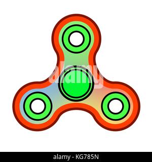 Fidget doigt spinner. Moderne, le Toy Illustration de Vecteur