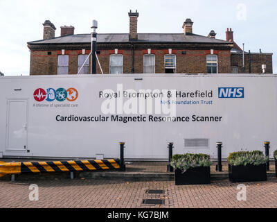 Scanner, résonance magnétique cardiovasculaire de l'hôpital Royal Brompton, Chelsea, Londres Banque D'Images