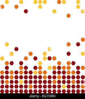 Résumé fond avec motif cercles. Le rouge et le point orange sur Illustration de Vecteur