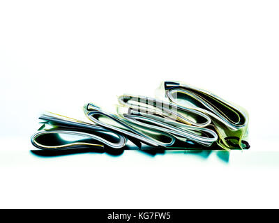 Collection d'affaires pliées, juridiques ou les papiers d'assurance Banque D'Images