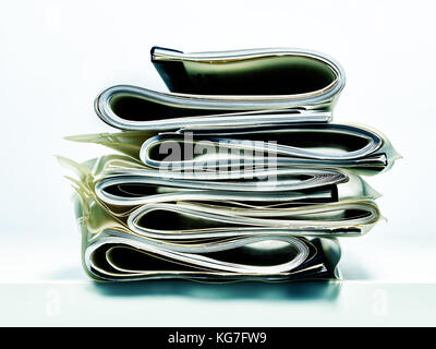 Pile d'affaires pliées, juridiques ou les papiers d'assurance Banque D'Images