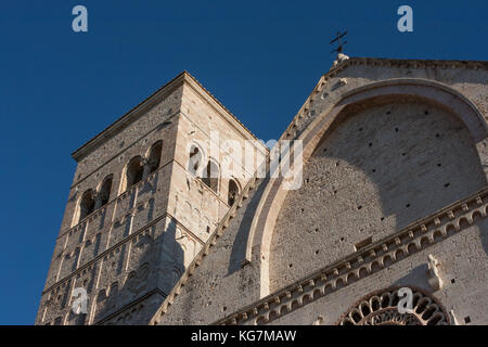 La cathédrale San Rufino, assise, Ombrie, Italie Banque D'Images