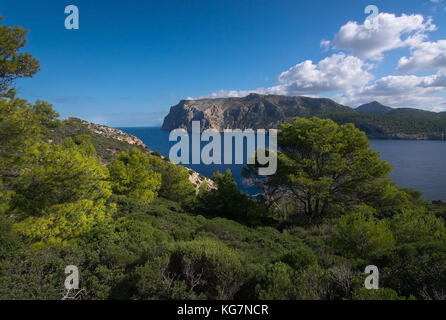 Dragonera vue paysage sur une journée ensoleillée en octobre à Majorque, îles Baléares, Espagne. Banque D'Images