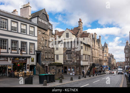 John Knox House, la maison de John Knox, historique du xvie siècle, High Street, Edinburgh, Ecosse, Royaume-Uni Banque D'Images