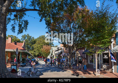 Blake Street dans la ville Market district, Raleigh (Caroline du Nord, USA Banque D'Images