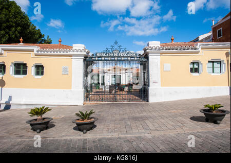 Mahon, Minorque, Iles Baléares, Espagne, Mer Méditerranée. Banque D'Images