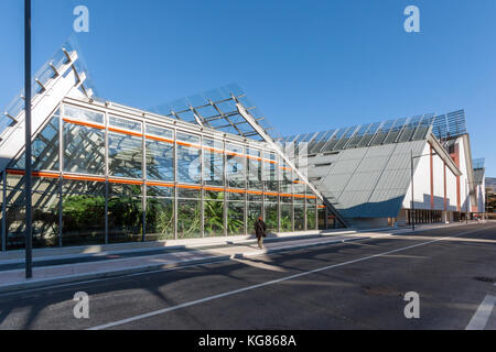 MUSÉE MUSE Museo delle Scienze Musée des sciences à trente, dans le nord de l'Italie, conçu en 2013 par l'atelier de construction de piano Renzo, vue extérieure de la serre Banque D'Images