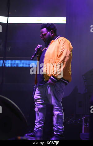 Tampa, Floride, États-Unis. 3 novembre 2017. 24HRS se produisant au Wild 94,1 Last Damn Show à l'Amalie Arena à Tampa, Floride crédit : Tiffany Browning/ZUMA Wire/ZUMAPRESS.com/Alamy Live News Banque D'Images