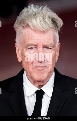 Italyus directeur David Lynch pendant la tapis rouge à la 12e édition du festival du film de Rome, à Rome, Italie, 04 novembre 2017. Le film festival se déroulera du 26 octobre au 05 novembre. Banque D'Images