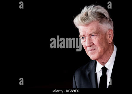 Italyus directeur David Lynch pendant la tapis rouge à la 12e édition du festival du film de Rome, à Rome, Italie, 04 novembre 2017. Le film festival se déroulera du 26 octobre au 05 novembre. Banque D'Images