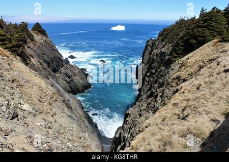 Iceberg dans la baie, Torbay, à Terre-Neuve-Labrador Banque D'Images